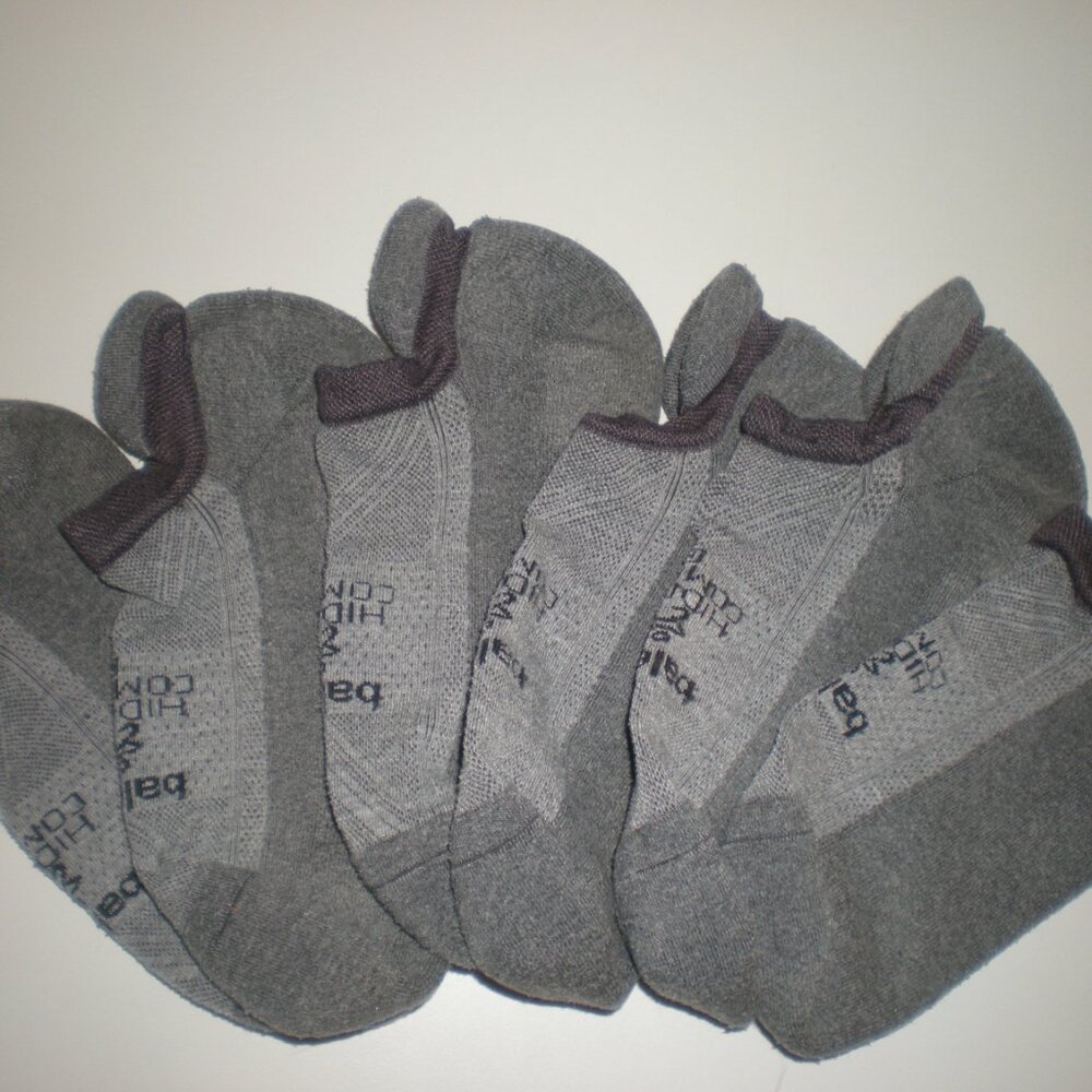 Balega Hidden Comfort Socks - 3 pairs, Medium, Charcoal